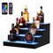 Acrylic LED Liquor Bottle Shelf with Remote App Control, Multi-Color Lights